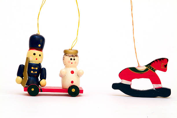 istock Selection of small christmas tree decorations 115869483