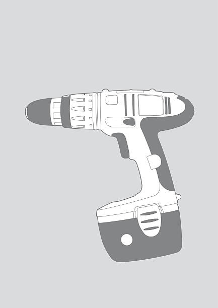 Power Drill illustration vector art illustration