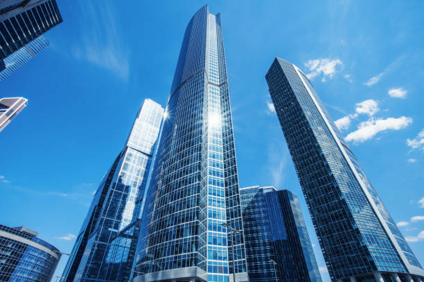 Modern skyscrapers at downtown of Moscow
