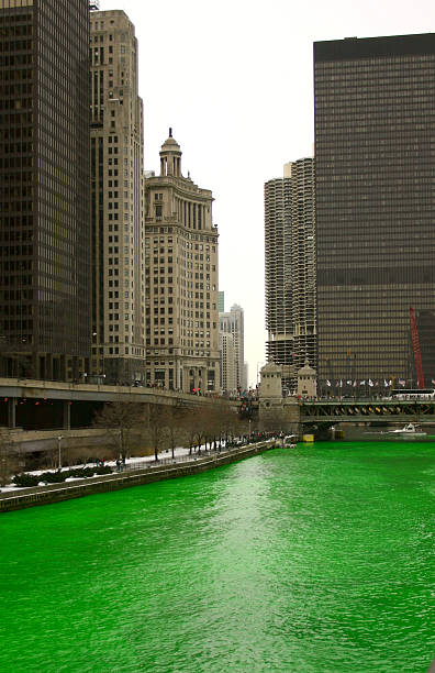istock Green River, Chicago, IL St. Patrick's Day 115869810