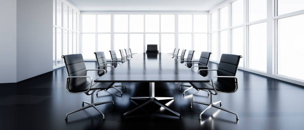 istock Meeting room in the office skyscraper 1158698847