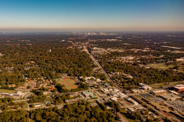 istock atlanta city skyline and suburbs from ariplane 1158709180