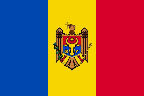 モルドバの国旗 - モルドバ点のイラスト素材／クリップアート素材／マンガ素材／アイコン素材