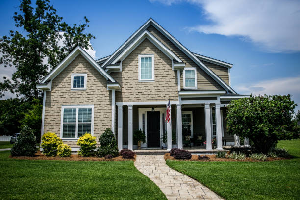 istock Large two story new construction home in the suburbs 1158713121