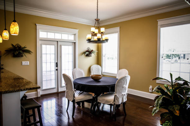 istock Eat in gold yellow dining room 1158713124