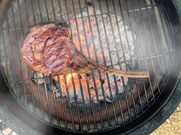 istock Wagyu Tomahawk steak on the hot bbq grill 1158714271
