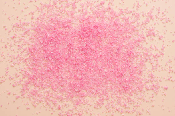istock home aroma therapy pink bath salt peach background 1158717339