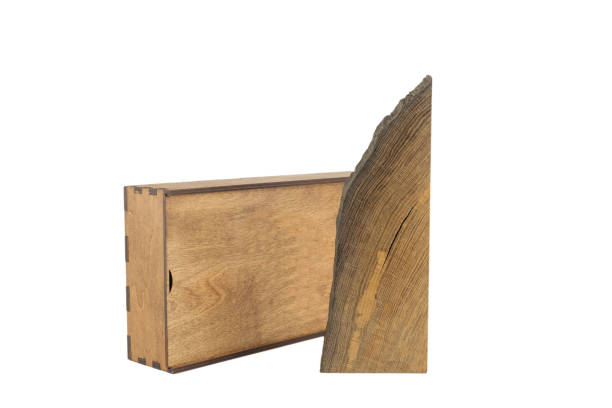 istock A handmade oak souvenir, an oak texture with cracks 1158717944