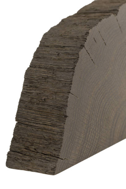 istock A handmade oak souvenir, an oak texture with cracks 1158719046