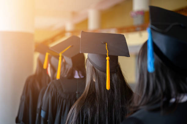 istock The graduating student group wore a black hat, black hat, at the graduation ceremony at the university. 1158719252