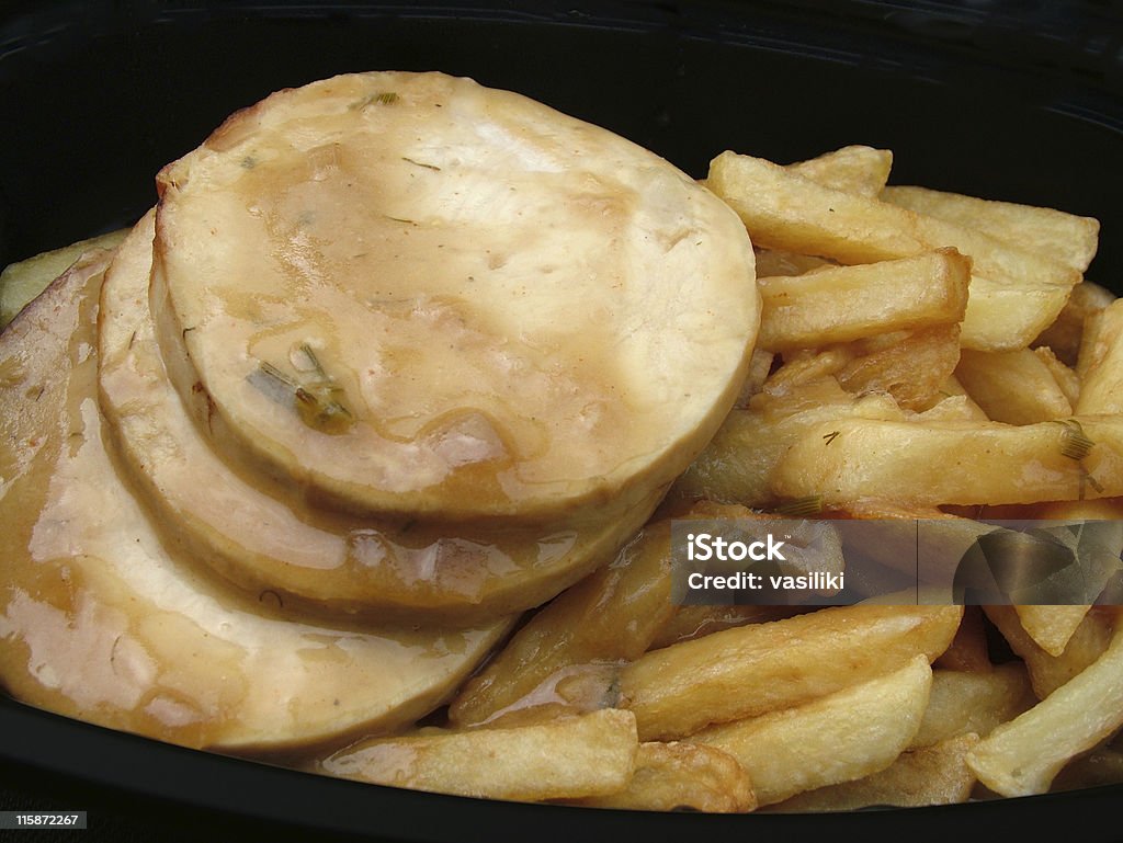 La Turquie et des frites - Photo de Aliment libre de droits