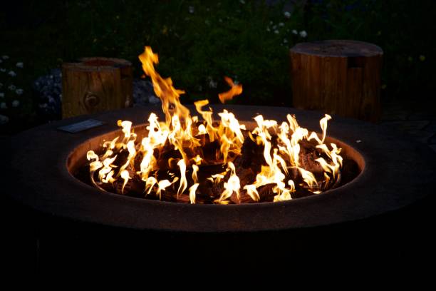 istock Close up of camp fire 1158725149