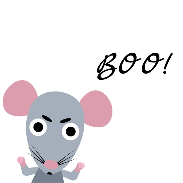 Happy Halloween Cute Vector Rat Cartoon Colorful Scary Funny Character  Hands Up White Background Flat Design Rat Vector Stock Illustration -  Download Image Now - iStock