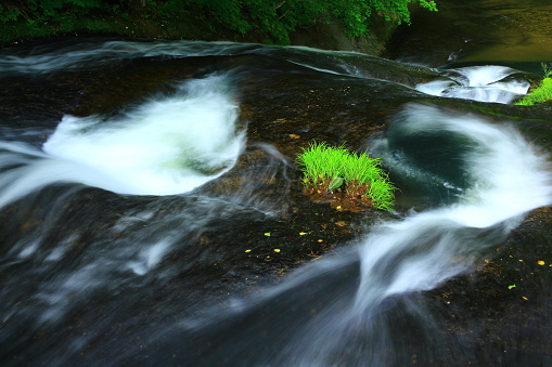 Iwate Prefecture Summer Waterfall