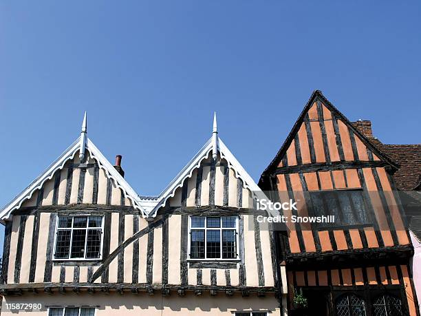 Crooked Houses Stock Photo - Download Image Now - Lavenham, Suffolk - England, Bent
