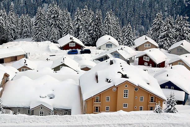 istock Norwegian style chalets in Flaine 115872982