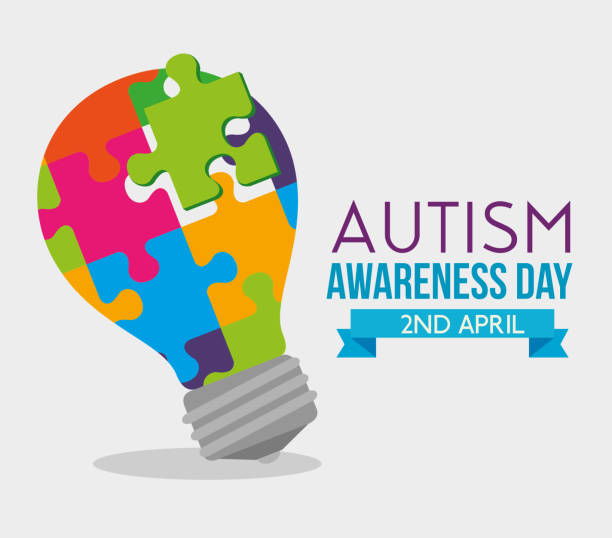 Bulb Idea Puzzles To Autism Day Stock Illustration - Download Image Now -  Autism, Light Bulb, April - iStock