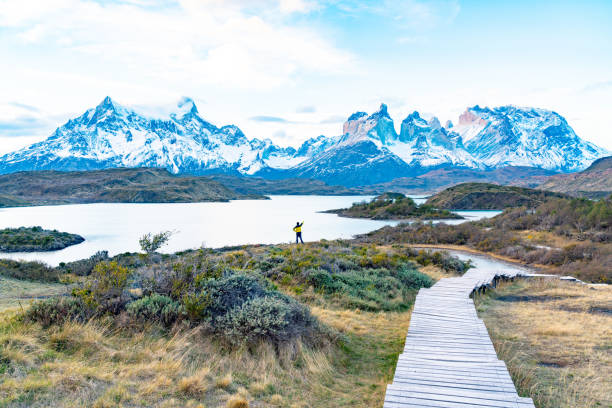 istock Torres del Paine National Park, Chile. (Torres del Paine National Park) 1158734285