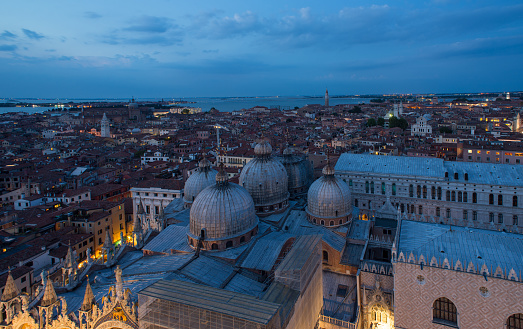 Venice - Italy, Europe, Italy, San Giorgio Maggiore, Aerial View