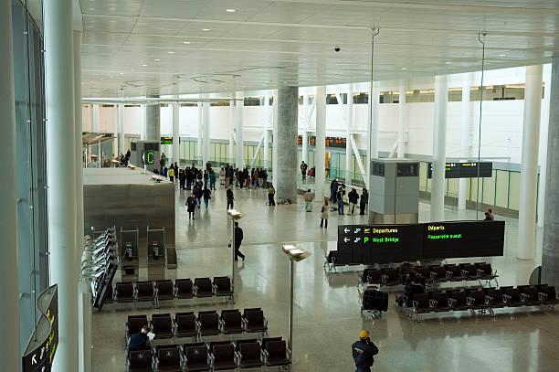 Arrivals concourse of the new Terminal 1, Toronto Pearson Intern stock photo
