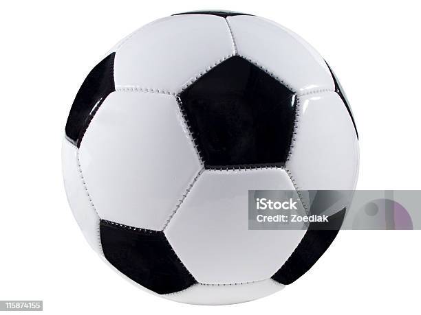 Pallone Da Calcio - Fotografie stock e altre immagini di Fotografia da studio - Fotografia da studio, Pallone da calcio, Senza persone