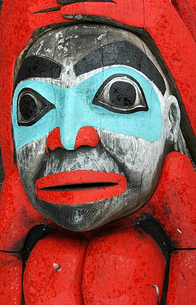 istock Face of an Alaskan totem pole. 115874178