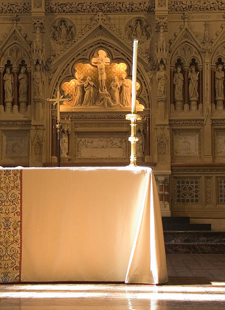 istock Candle in a church 115874352