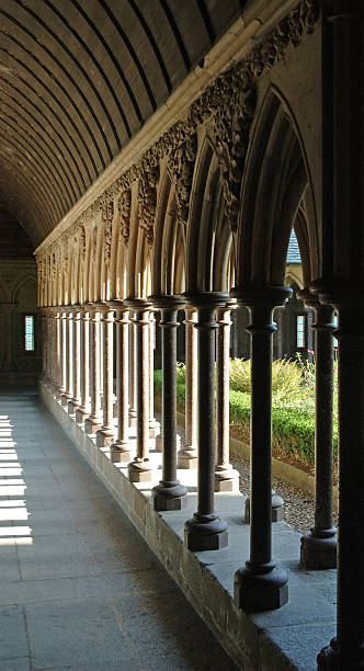 istock Mont Saint Michel Cloister 115874370