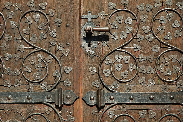 istock Ensisheim church door (France) 115874555
