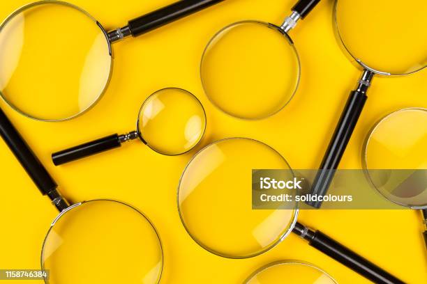 Magnifying Glasses Stock Photo - Download Image Now - Magnifying Glass,  Searching, Curiosity - iStock