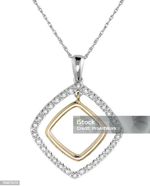 Photo libre de droit de Diamant Pendentif banque d'images et plus d'images libres de droit de Collier - Collier, Diamant - Pierre précieuse, Bijou