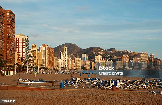 Playa Levante Costa Blanca Benidorm Hiszpania - zdjęcia stockowe i więcej obrazów Architektura - Architektura, Walencja - wspólnota autonomiczna, Benidorm