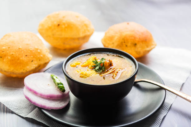 istock Puri and Potato Curry 1158755161