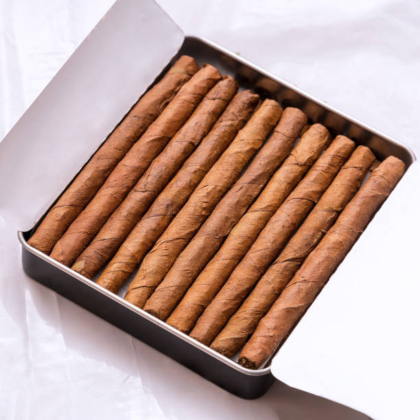 istock Box of cigarillos on white background 1158761998
