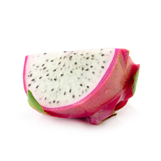 istock Sliced of Dragon Fruit or Pitaya isolated on white background. 1158762201