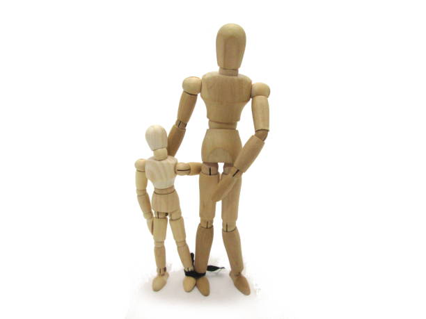 Parent and child two people tripod Parent and child two people tripod three legged race stock pictures, royalty-free photos & images