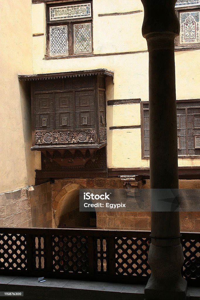 Old arabic house Old arabic house in cairo Angle Stock Photo