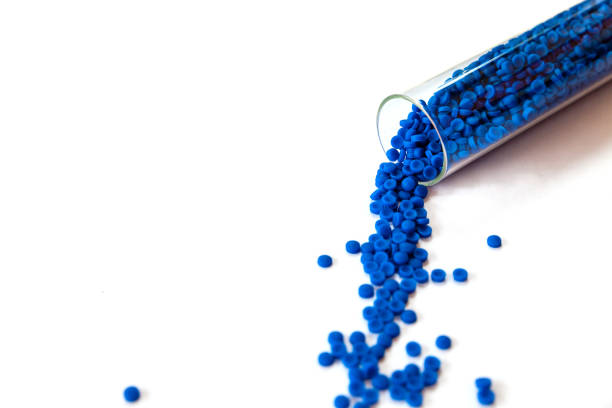istock Close-up of plastic polymer granules, polymer plastic, polymer pallet, Plastic ball. 1158764991