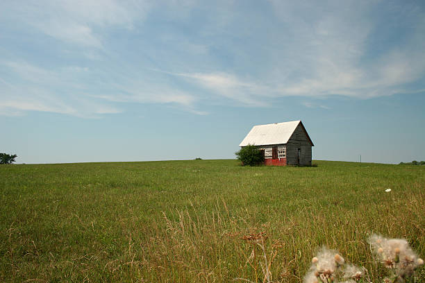 Little House on the Prairie stock photo