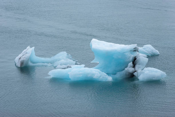 Melting icebergs as a result of global warming and climate change floating in Jokulsarlon glacial lagoon. Vatnajokull National Park, Iceland