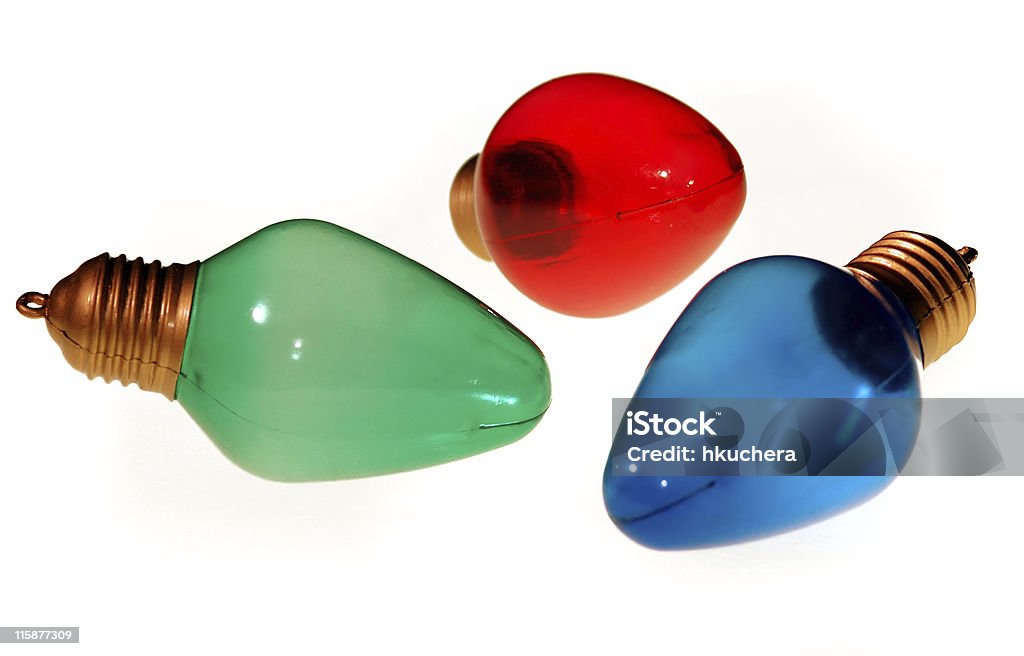 Lampadine in colori primari (luce - Foto stock royalty-free di Lampadina