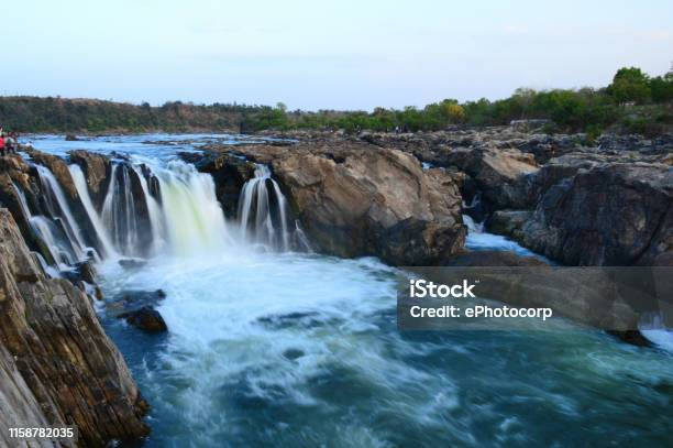 Dhuandhar Falls Located On Narmada River Bedaghat Madhya Pradesh India Stock Photo - Download Image Now