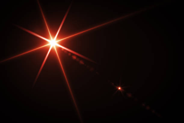 istock Lens Flare on black background 1158782072