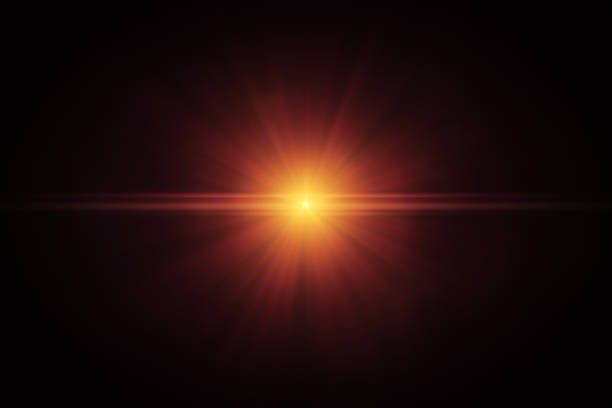 istock Lens Flare on black background 1158782205