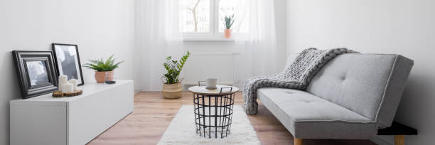 istock Narrow living room 1158782216