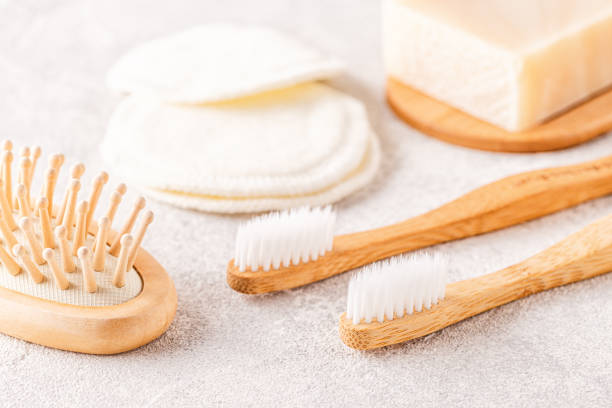 istock Set of eco-friendly bathroom accessories 1158783522