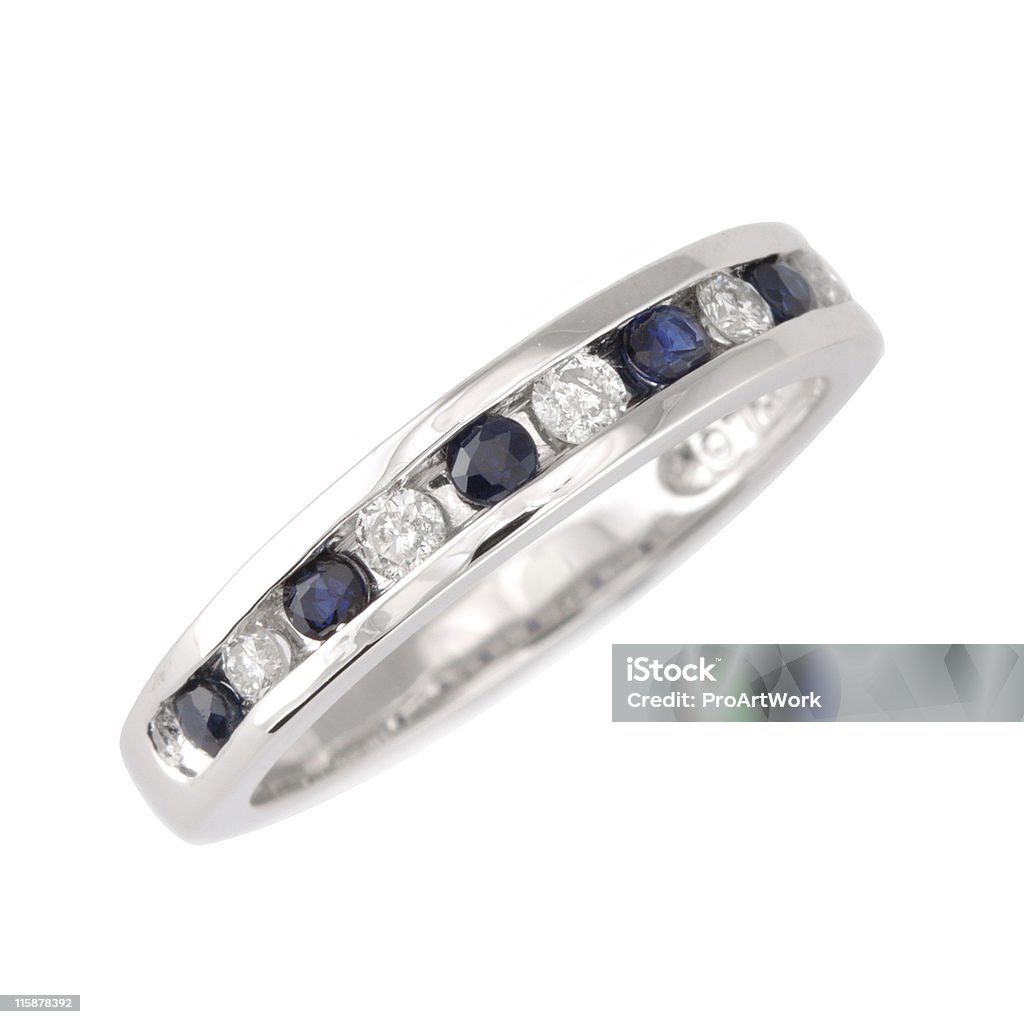 Diamond & Saphir Ring - Photo de Bague - Bijou libre de droits