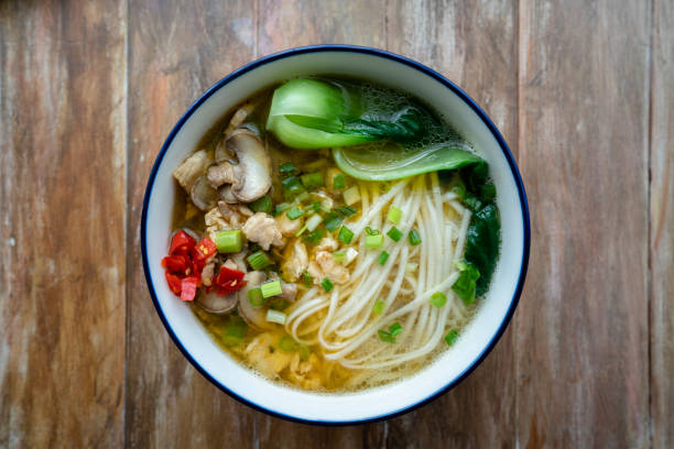 istock Chinese chicken soup noodles 1158785600