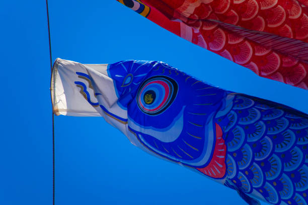 istock Carp streamer at the park in Tokyo daytime sunny 1158785691