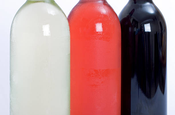 istock Bottles of red, white and rose wine 115878621